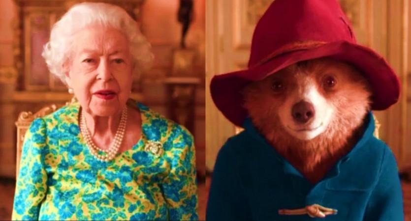 Queen having tea with Paddington Queen having tea with Paddington