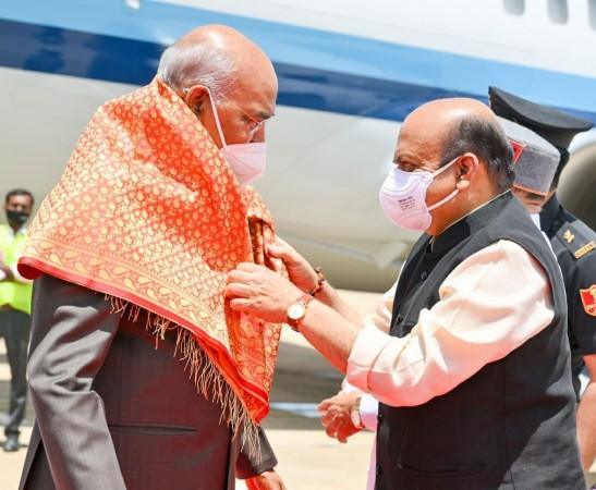 President Ram Nath Kovind lands in K'taka