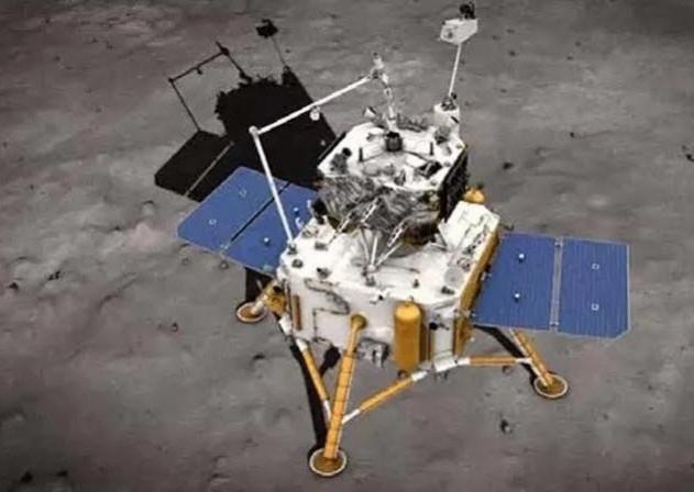 Artist's illustration of Chang'e 5 moon sample-return spacecraft Artist's illustration of Chang'e 5 moon sample-return spacecraft