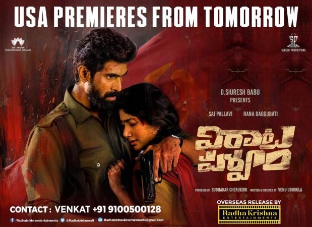 Rana Daggubati and Sai Pallavi's Virata Parvam. Virata Parvam Review