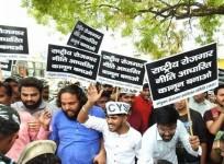 Students protest at Delhi's ITO against Agnipath scheme (Ld)