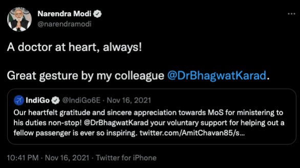 Union Minister Bhagwat Karad saves man's life Union Minister Bhagwat Karad saves his life