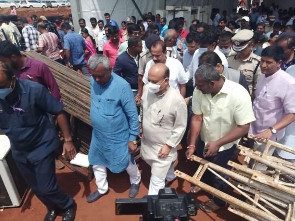 PM Modi's visit to K'taka: Preparations are on full swing, CM goes on spot inspections PM Modi's visit to K'taka: Preparations are on full swing, CM goes on spot inspections