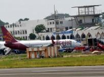 Delhi-bound SpiceJet aircraft lands safely after its wing catches fire mid air at Jaiprakash Narayan Airport in Patna on Sunday, June 19, 2022