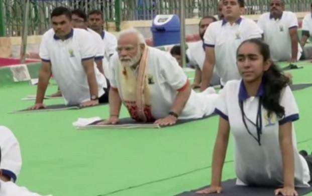 Prime Minister Narendra Modi participated along with thousands of people in a Mass Yoga Demonstration at the Mysore Palace ground here on the occasion of 8th International Day of Yoga (IDY) on Tuesday, and said that 'Yoga has become a way of life'. Prime Minister Narendra Modi participated along with thousands of people in a Mass Yoga Demonstration at the Mysore Palace ground here on the occasion of 8th International Day of Yoga (IDY) on Tuesday, and said that 'Yoga has become a way of life'.