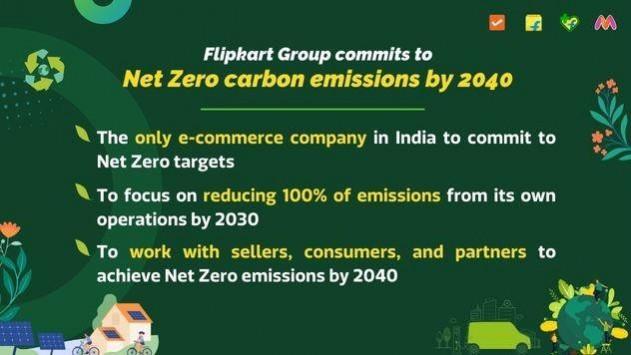 Flipkart targets net zero across business, ops and value chain by 2040; leads by example in India