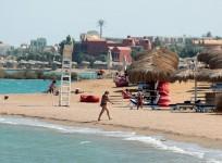 Tourists are seen in Red Sea resort town of El Gouna, Hurghada, Egypt,