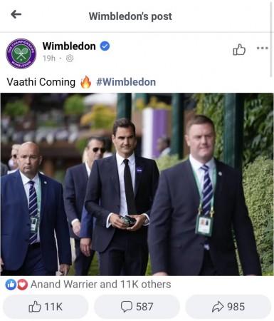 Vaathi coming In Wimbledon Vaathi coming In Wimbledon