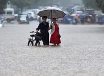 China issues blue alert for rainstorms