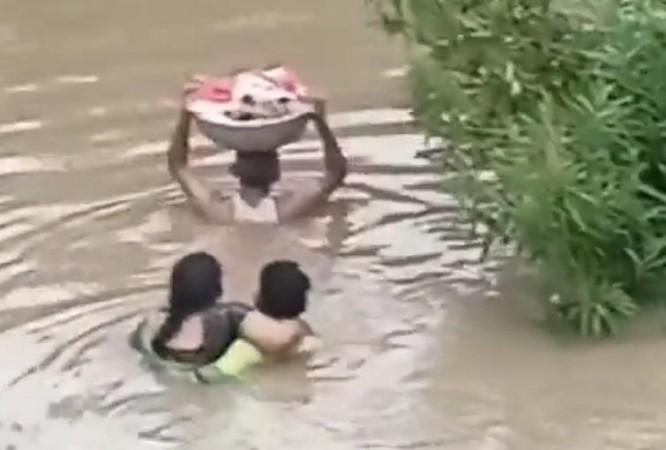 'Baahubali' in Telangana: Toddler rescued in tub.