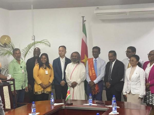 Sri Sri Ravi Shankar honoured with Suriname's highest civilian honour