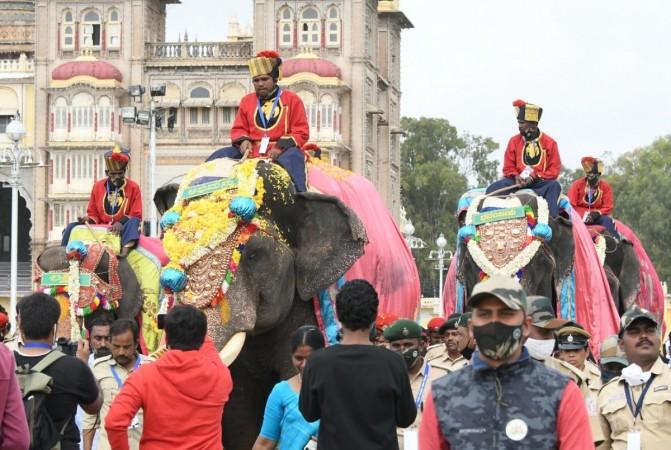 Dasara celebrations at Mysuru Palace in Bengaluru(File photo) Dasara celebrations at Mysuru Palace in Bengaluru