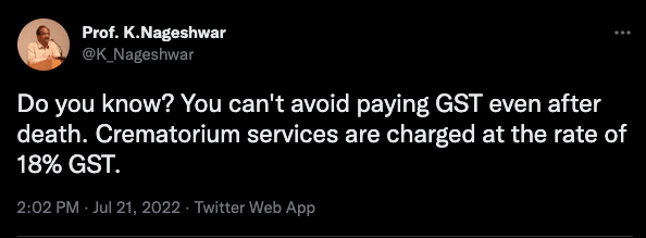 No GST on crematorium services; misleading claim goes viral