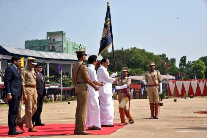 Vice President presents 'President's Colours' to TN Police Tamil Nadu police is one among the very few police forces in the country to receive the coveted 'President's Colours.