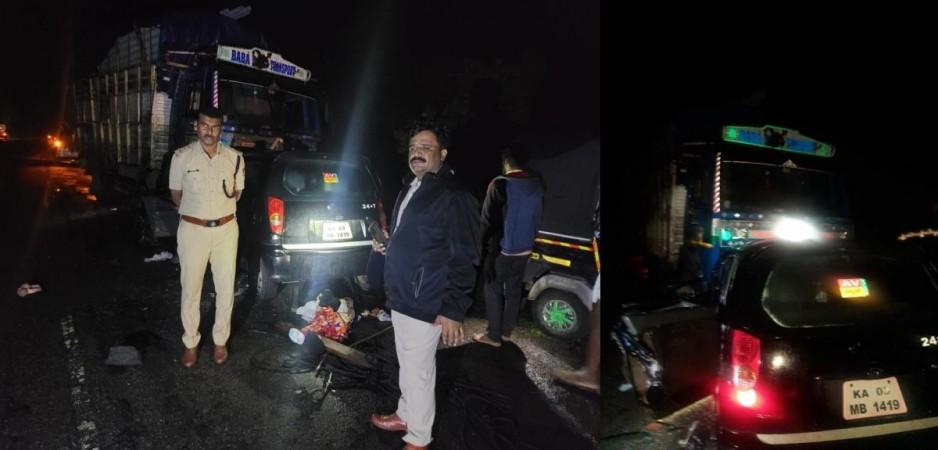 6 killed including infant baby in road accident in K'taka Car accident