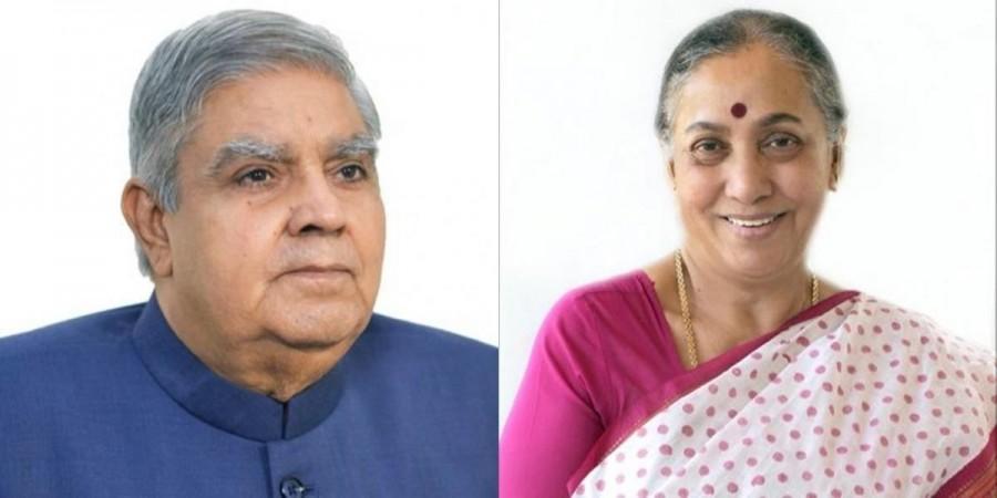Jagdeep Dhankar and Margaret Alva Jagdeep Dhankar and Margaret Alva
