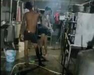 IIIT Basar students shocked after workers caught taking bath in kitchen