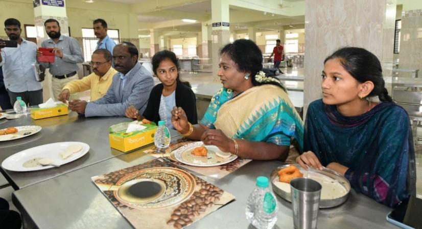 Telangana Guv visits IIIT Basar, interacts with students Telangana Guv visits IIIT Basar, interacts with students