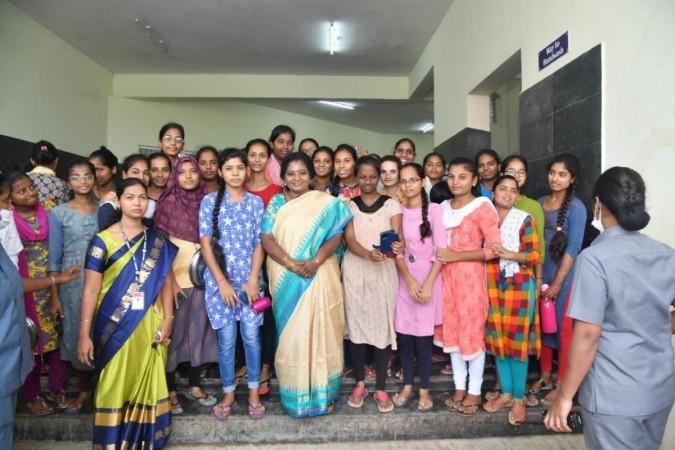 Telangana Guv visits IIIT Basar, interacts with students Telangana Guv visits IIIT Basar, interacts with students