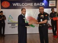 Army chief General Manoj Pande felicitates Commonwealth Games medal winners