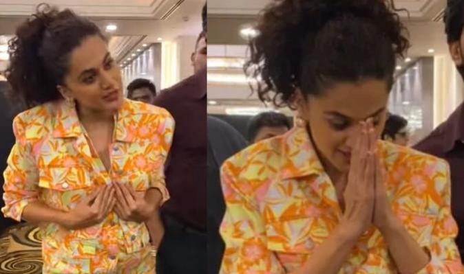 taapsee pannu gets into a heated argument with the paparazzi