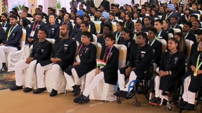 Prime Minister Narendra Modi on Saturday felicitated the Indian contingent, which returned from the Commonwealth Games in Birmingham with 61 medals including 22 gold. commonwealth games