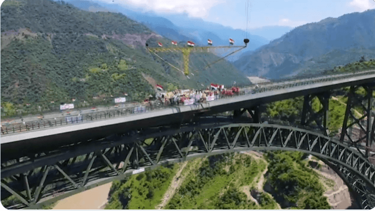 World's highest railway bridge