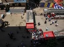 Massive fire broke out during a Sunday service at the Abu Sefein Coptic church in Giza