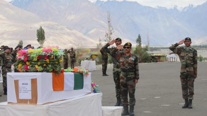 Body of Lance Naik Chandrashekhar
