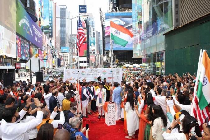 Independence Day celebration at NY's Times Square