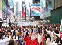 Independence Day celebration at NY's Times Square