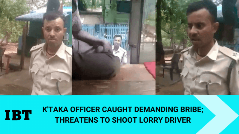 Pay ₹100 or I'll shoot; K'taka forest check-post officer threatens lorry driver [Watch]