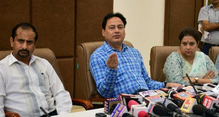 Chief Electoral Officer of J&K Hirdesh Kumar Singh interacting with media persons at Jammu CEO Hirdesh Kumar Singh