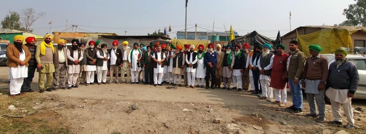 Samyukt Kisan Morcha leader Darshan Pal with other leaders at Singhu Border in New Delhi, on Saturday, November. 27, 2021(File Photo) Singhu Border in New Delhi