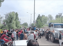 Protest against water scarcity