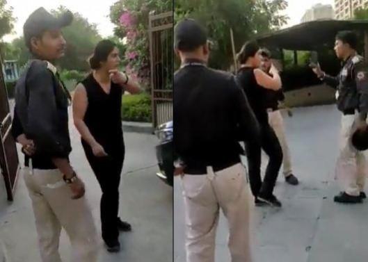 Noida woman, seen misbehaving with guard in viral video, arrested Noida woman, seen misbehaving with guard in viral video, arrested