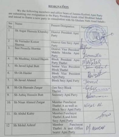 Resignation