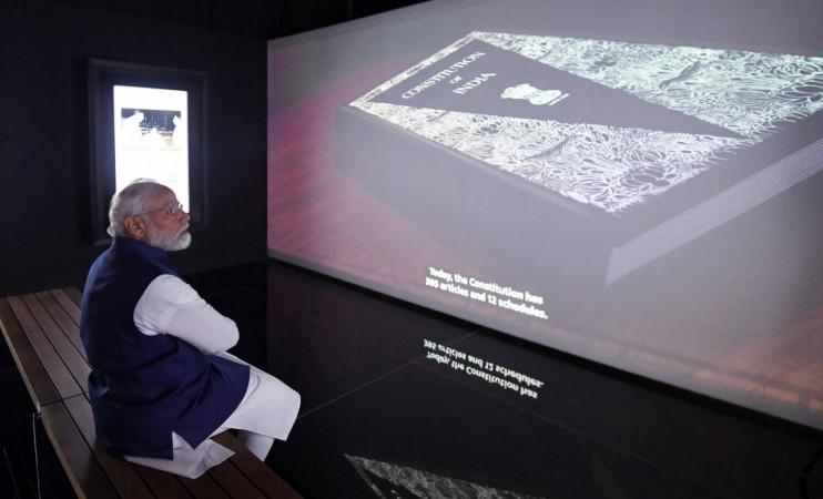 Prime Minister Narendra Modi visits 'Pradhanmantri Sangrahalaya'- a museum dedicated to the country's Prime Ministers since Independence on, in New Delhi Thursday, Apr. 14, 2022 Prime Minister Narendra Modi