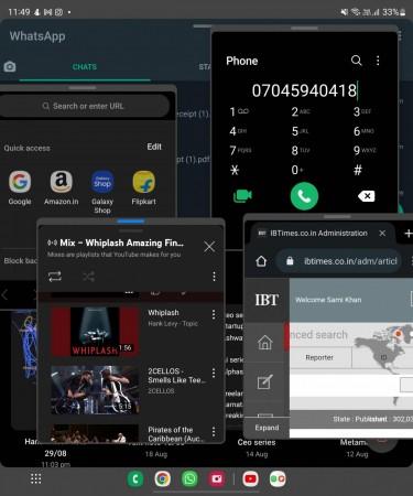 Samsung Galaxy Z Fold4 review: Floating windows Samsung Galaxy Z Fold4 review
