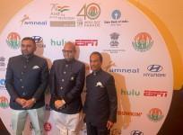 Ankur vaidya chairman prem bhandari chairman Jaipur foot USA and Kenny Desai president FIA