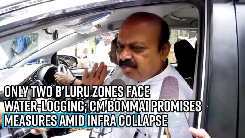 Only two B'luru zones face water-logging; CM Bommai promises measures amid infra collapse