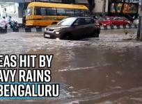 Areas hit by heavy rains in bengaluru