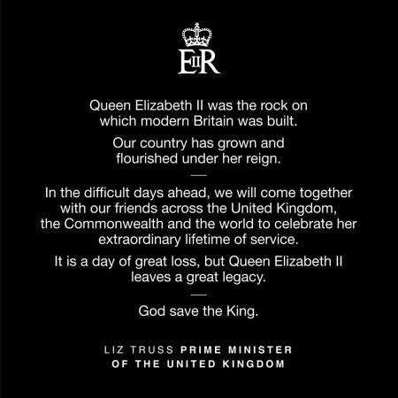 Liz Truss statement