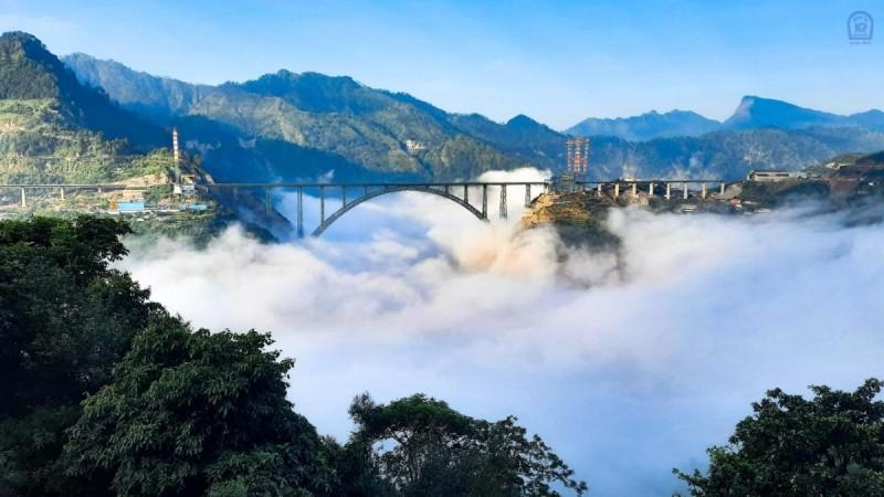 World's highest railway bridge