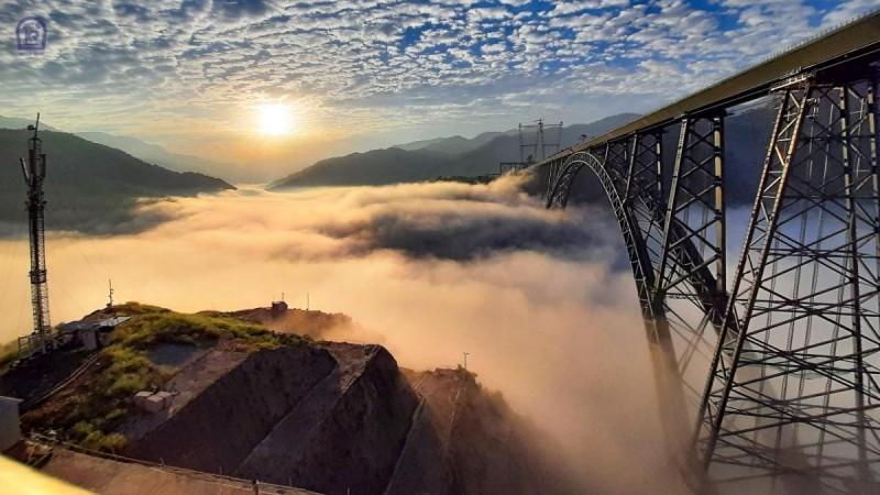 World's highest railway bridge