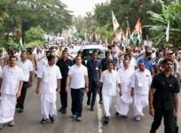 Faux pas as Cong office in Kerala painted in 'BJP' colour, now being repainted