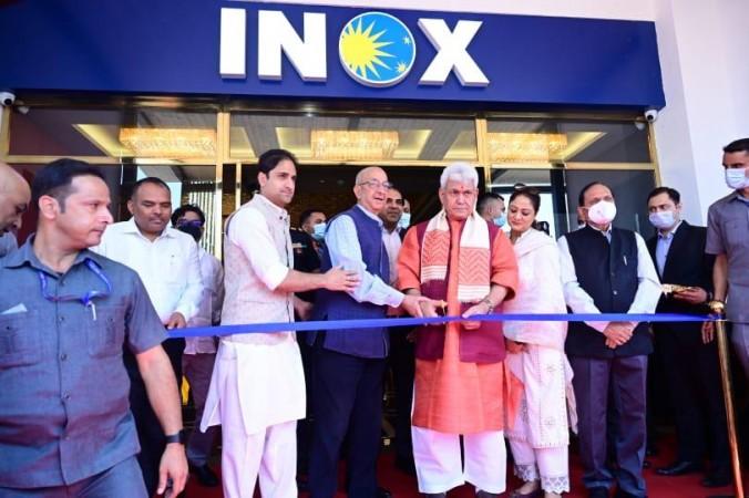 Lieutenant Governor Manoj Sinha inaugurating first multiplex in Kashmir LG Manoj Sinha