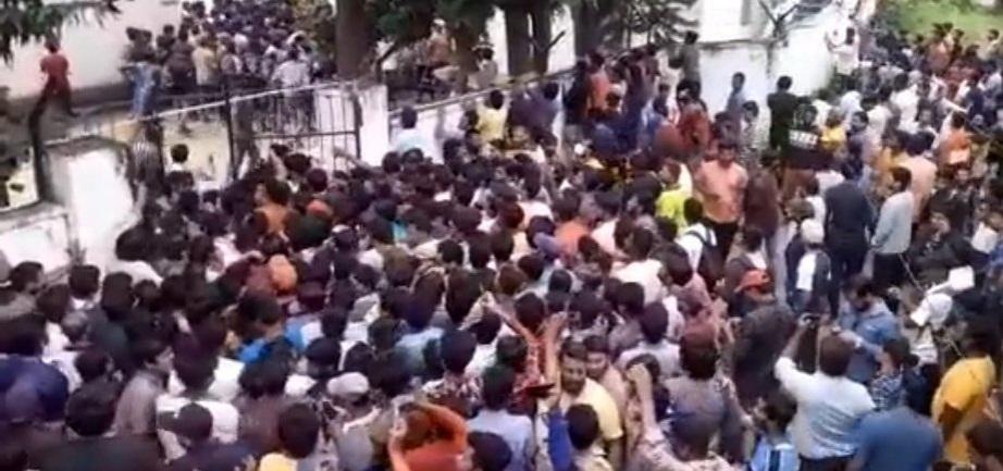 Several injured, unconscious as thousands rush for India-Aus match tickets in Hyderabad(grab) Several injured, unconscious as thousands rush for India-Aus match tickets in Hyderabad(grab)
