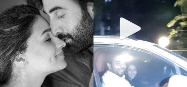 Akash, Shloka at Ranbir, Alia's residence Akash, Shloka at Ranbir, Alia's residence