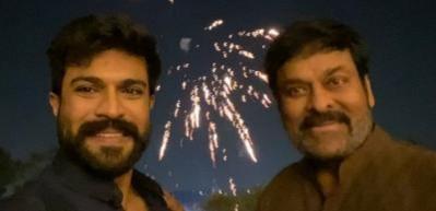 Chiranjeevi to son Ram Charan on completing 15 years in films Chiranjeevi to son Ram Charan on completing 15 years in films